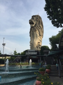 Merlion - the mythical symbol of Singapore - on Sentora Island